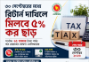 ৩০ সেপ্টেম্বরের মধ্যে রিটার্ন দাখিলে মিলবে ৫% কর ছাড়
